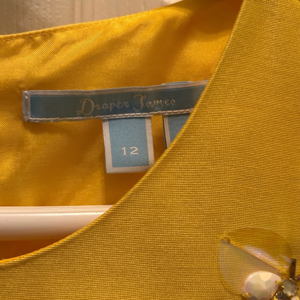 Draper James Yellow Sleeveless Sundress Crew Neck. Price is Firm! - Picture 4 of 5